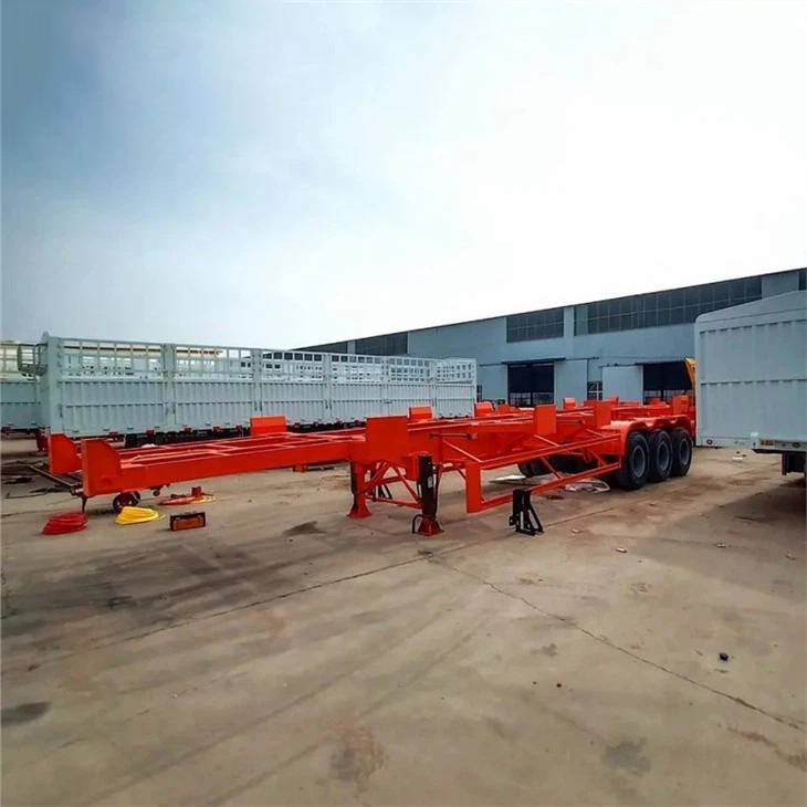 Трехосный каркасный полуприцеп для контейнеров